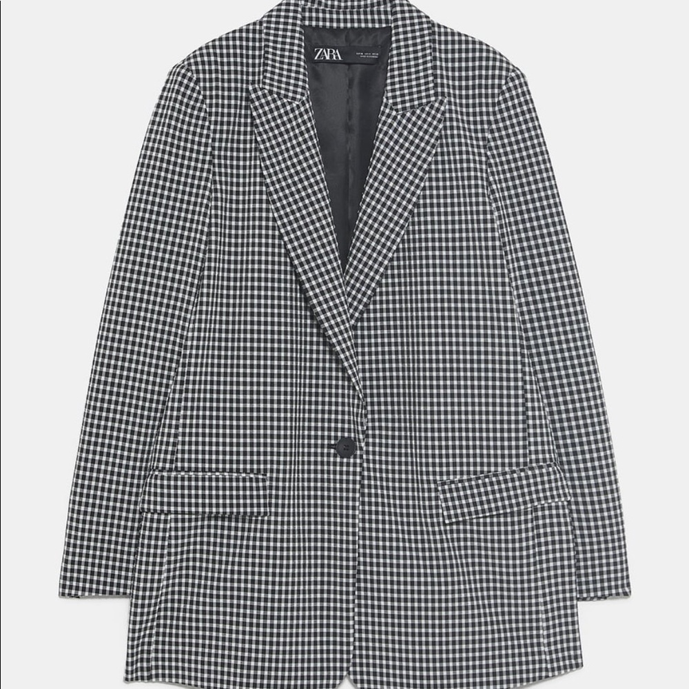 Gingham blazer